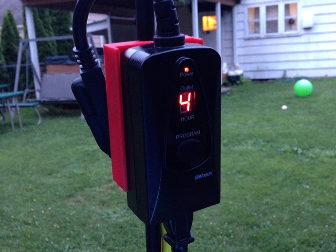Outdoor light sensitive timer holder