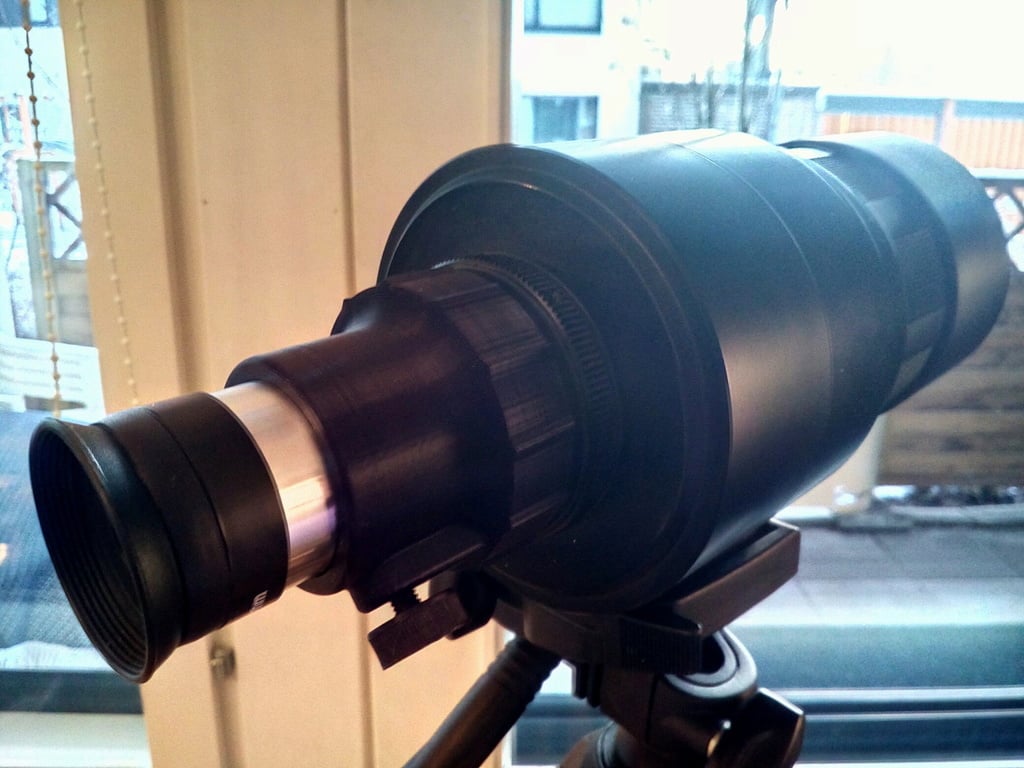 M42 camera lens eyepiece adapter to make telescope
