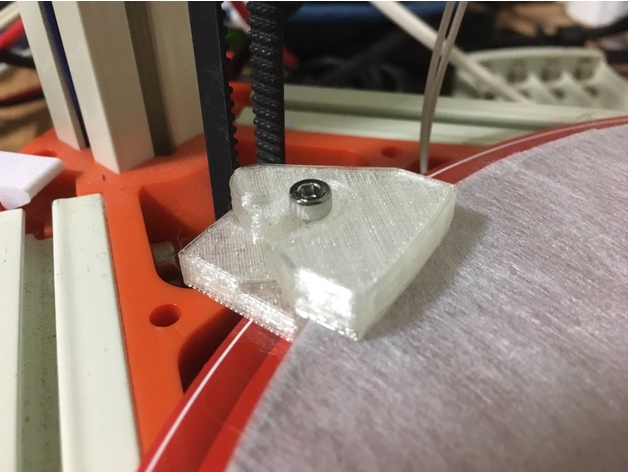 Quick release bed clip for kossel delta