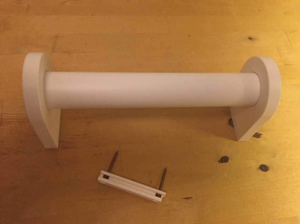 Paper towel holder with 40mm PVC pipe