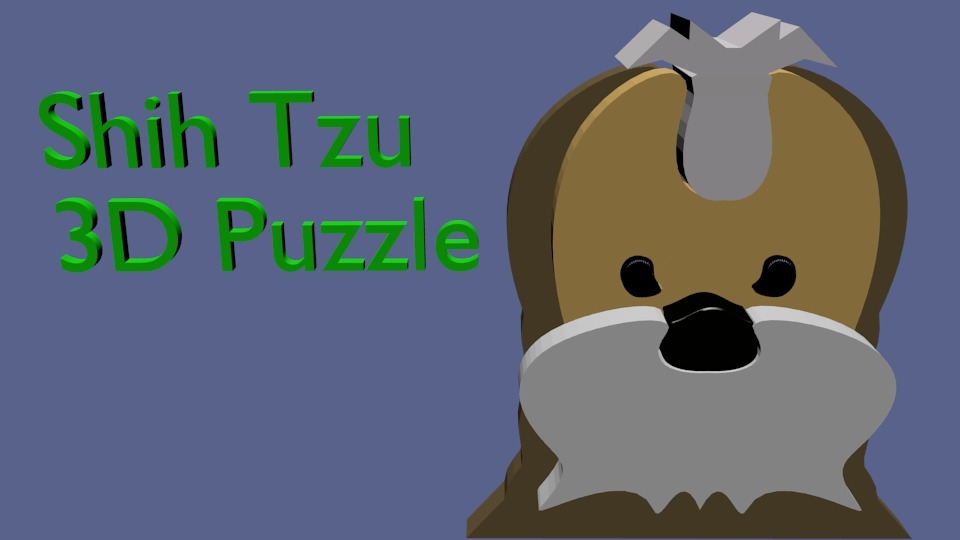 ABOW Shih Tzu 3d Dog Puzzle