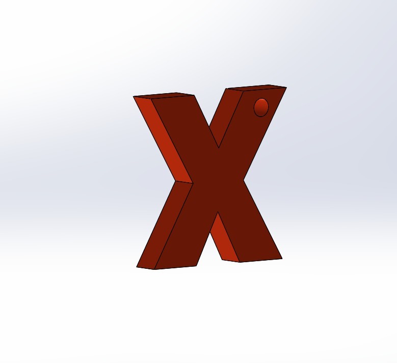 TEDx X keychain