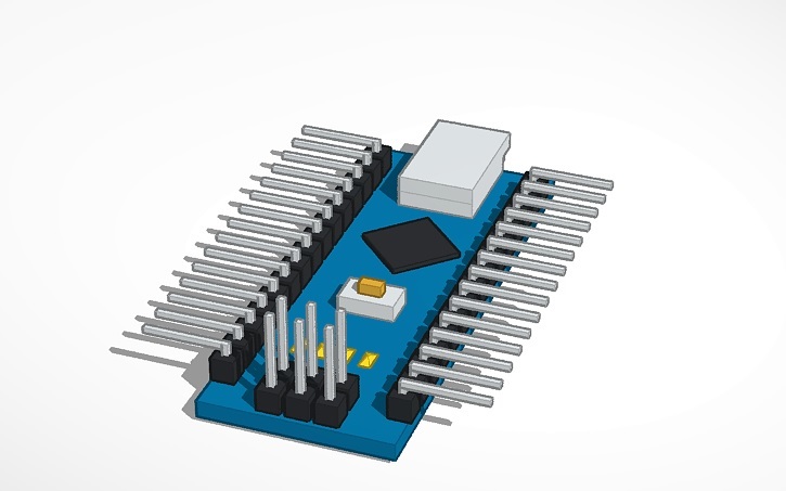 Arduino Nano - Side Pins and ICSP pins above