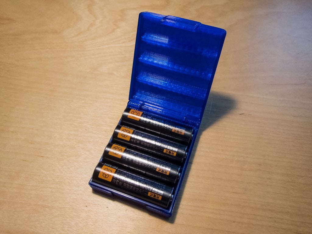 Tight case for four AA batteries