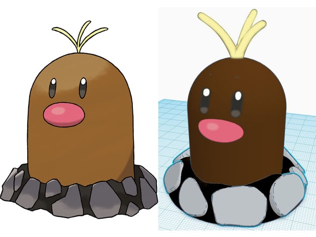 Comments For Alolan Diglett アローラのディグダ Taupiqueur D Alola By Hellboy Ii Thingiverse