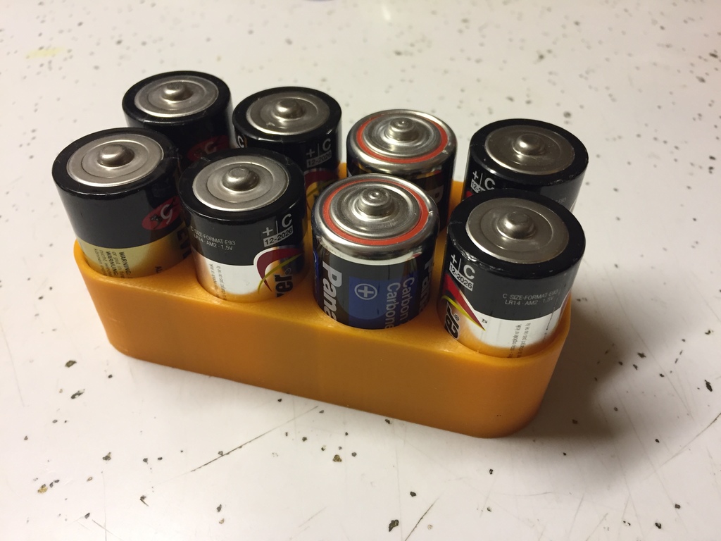 C Size Battery Organizer