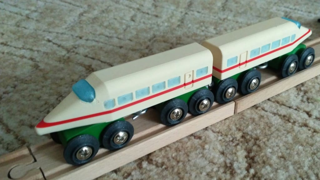 High speed train for wooden track. Brio, Ikea, Thomas compatible