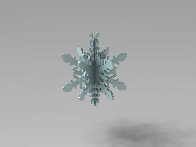 3D snowflake ornament