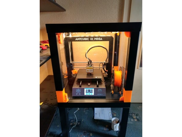 Two Door Enclosure For Anycubic I3 Mega With Ikea Lack Tables