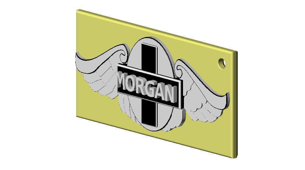 Morgan logo keyring