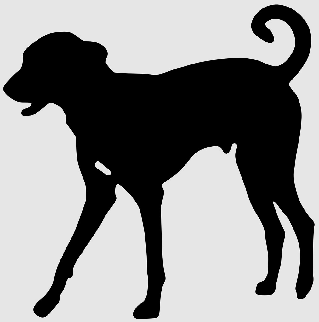 Dog silhouette SVG