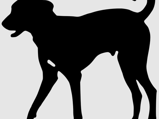 Download Dog Silhouette Svg By Erikrock Thingiverse PSD Mockup Templates