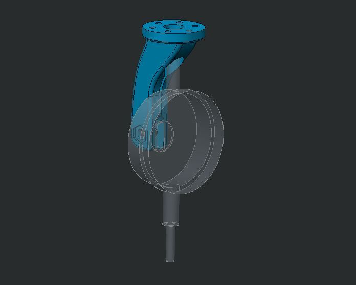 Dial Indicator Mount for Mini Kossel Effector plate