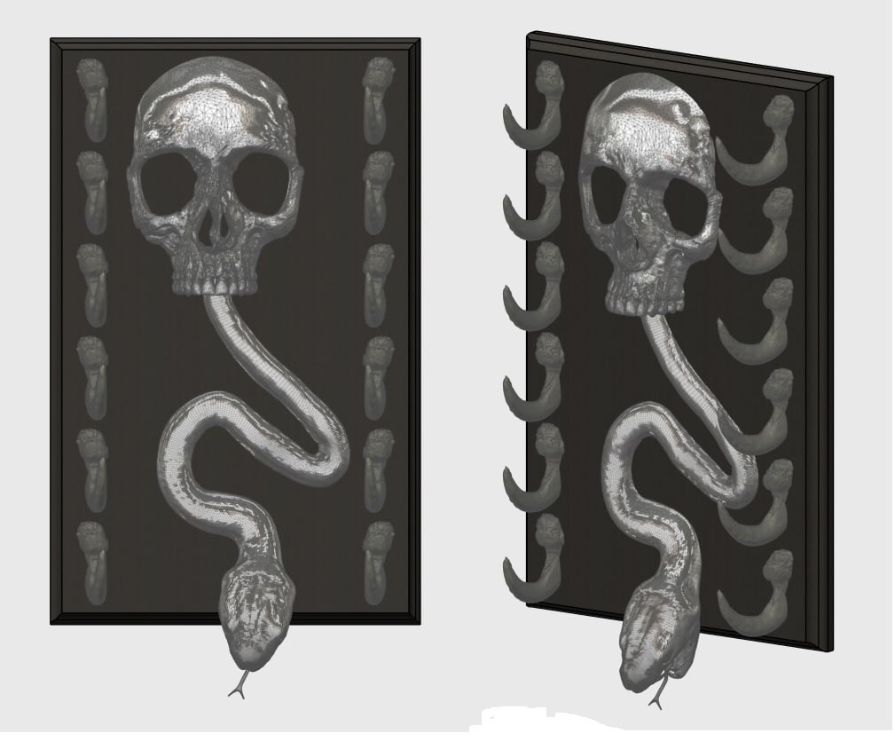 6 Tier Death Eater Wand Holder Versions 1 and 2 and 3!