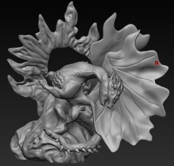 dragon with egg