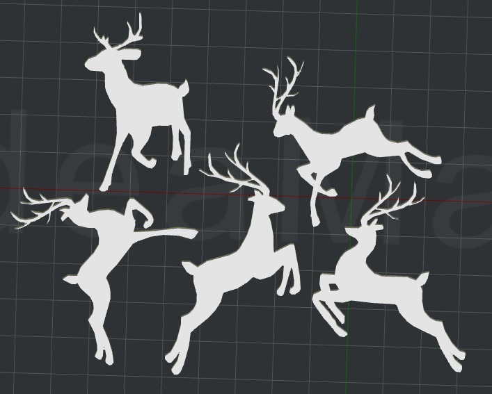 Christmas Reindeer!! 2D Wall Art