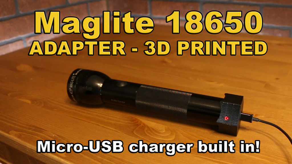 Single 18650 li-ion battery cap and case that fits Maglite 2D cell