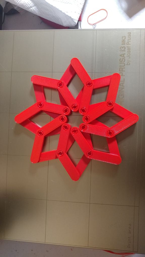 Snap together Hinged Star Fidget Toy