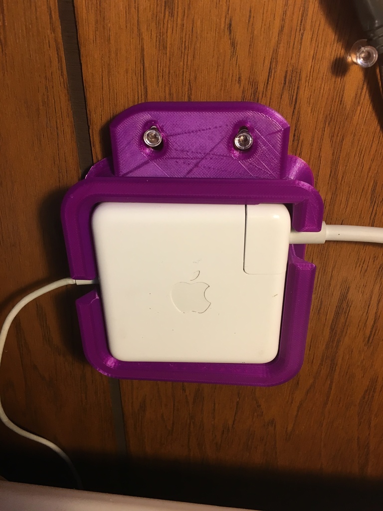 Macbook 85W Charger with Cord Cutout & Mounting Tab