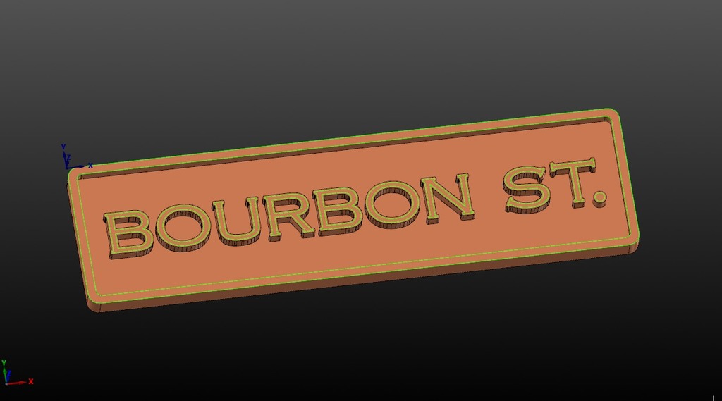 Bourbon St. Bar Sign