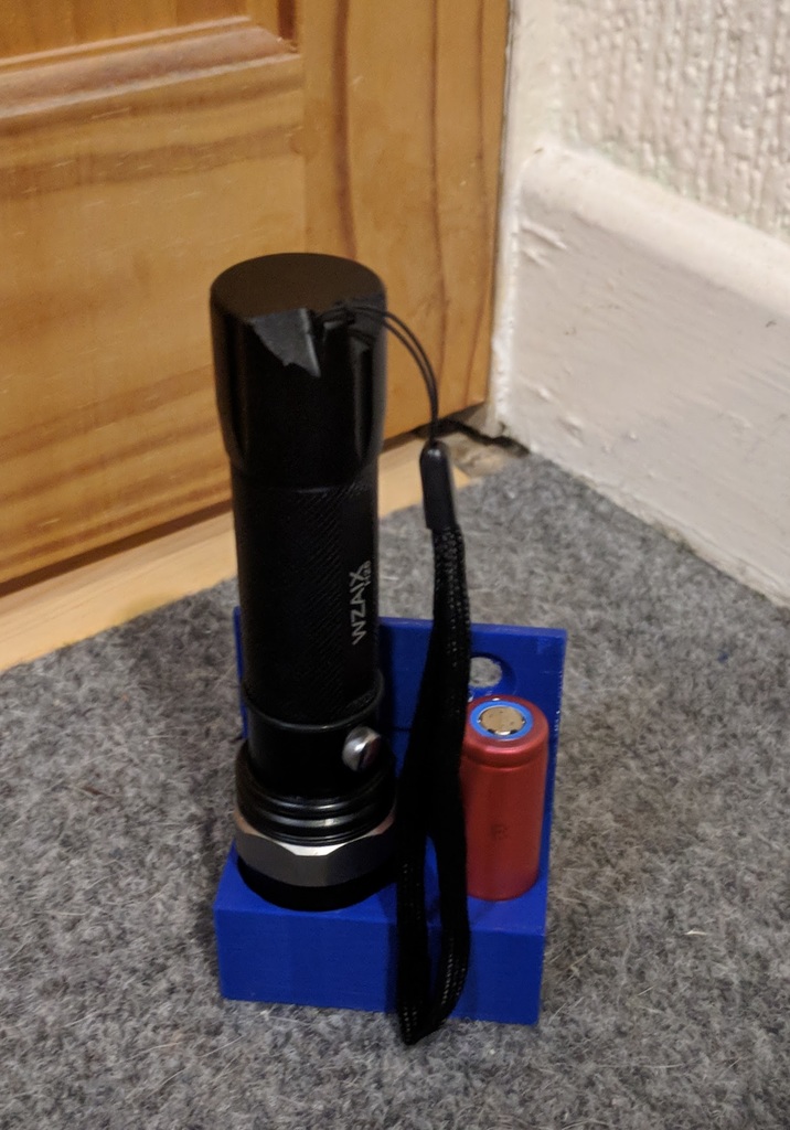Torch and battery holder