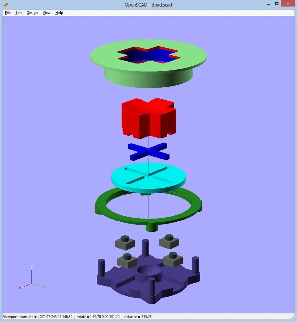 Complete, standalone D-Pad directional control