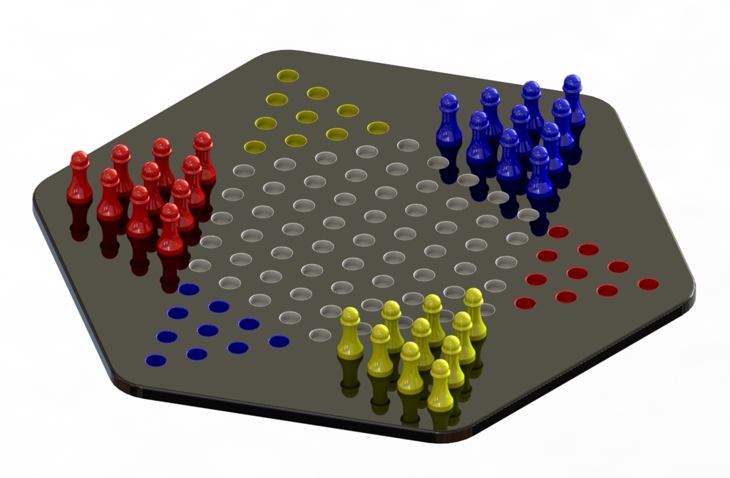 Multi-Color Chinese Checkers Set