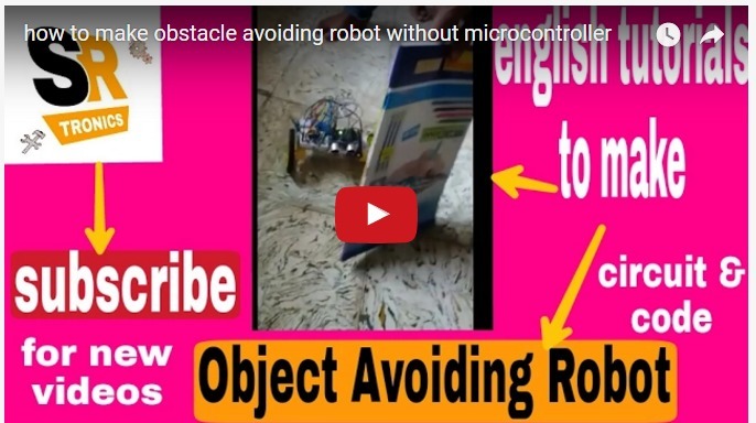 object avoiding arduino robot