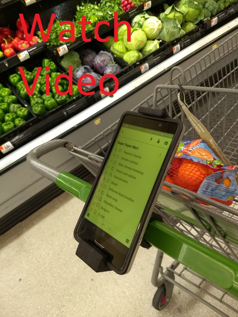 Shopping Cart Phone Holder