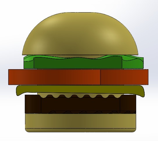 Hamburger Paper Clip Holder