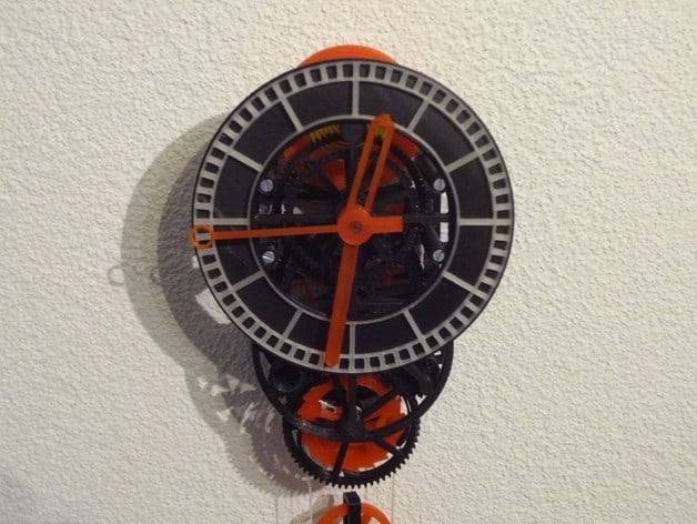 3D printed mechanical Clock with Anchor Escapement