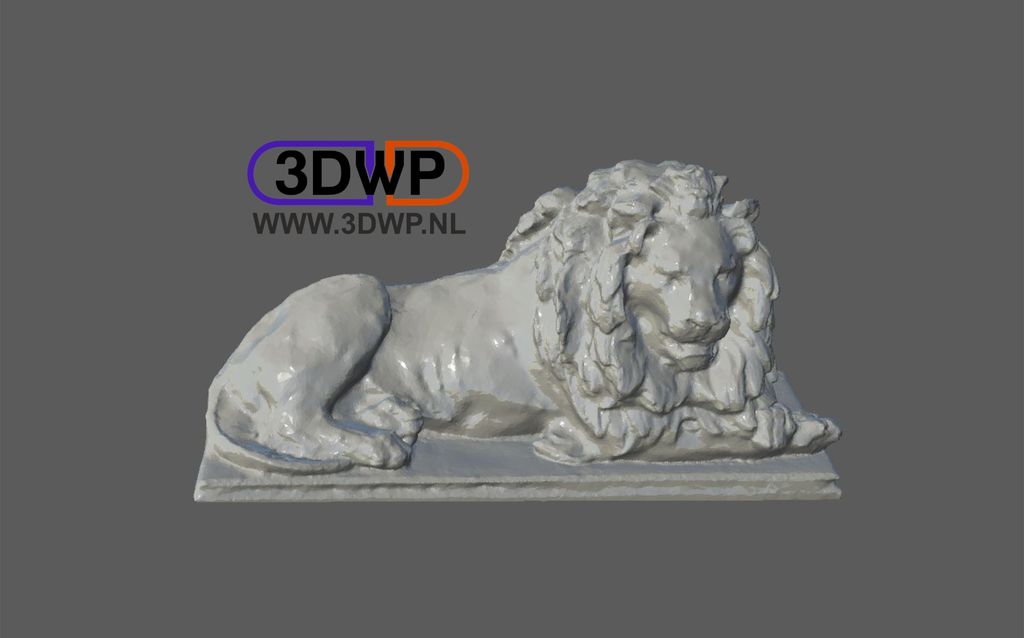 Iron Lion Statue 3D Scan