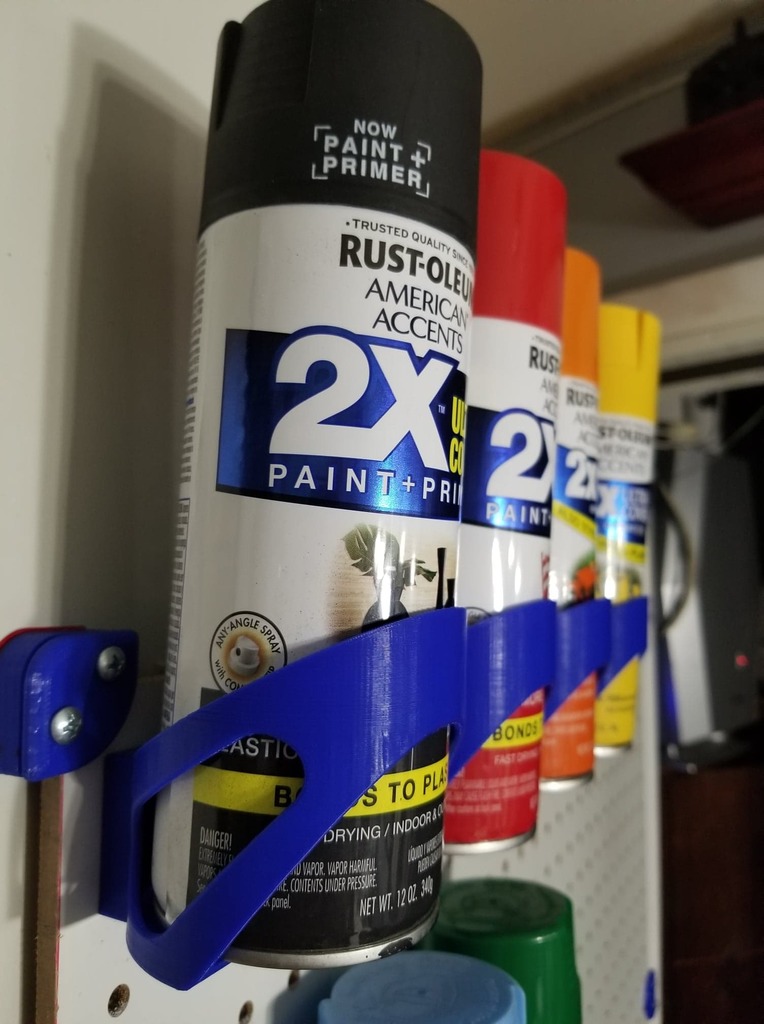 Spray Can Holder 4 PegBoard