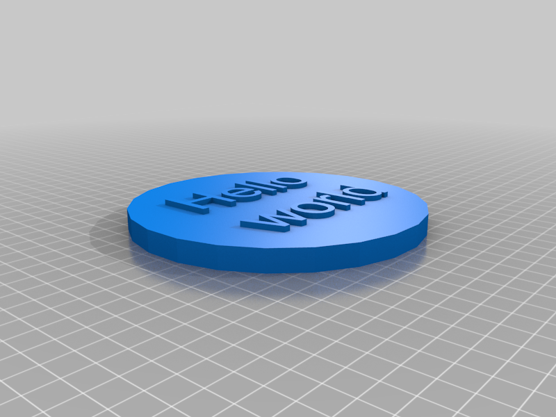 Hello world token/ test print
