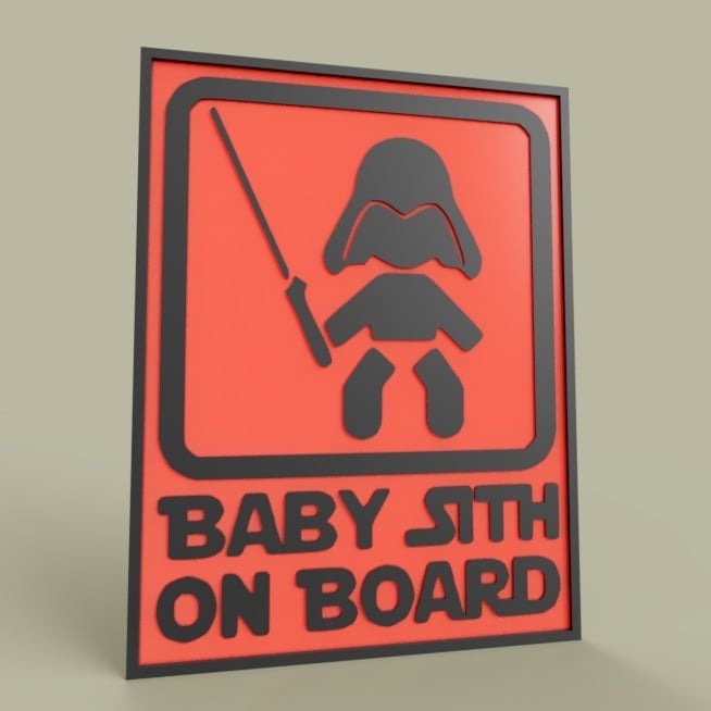 StarWars Baby Sith On Board Darth Vader