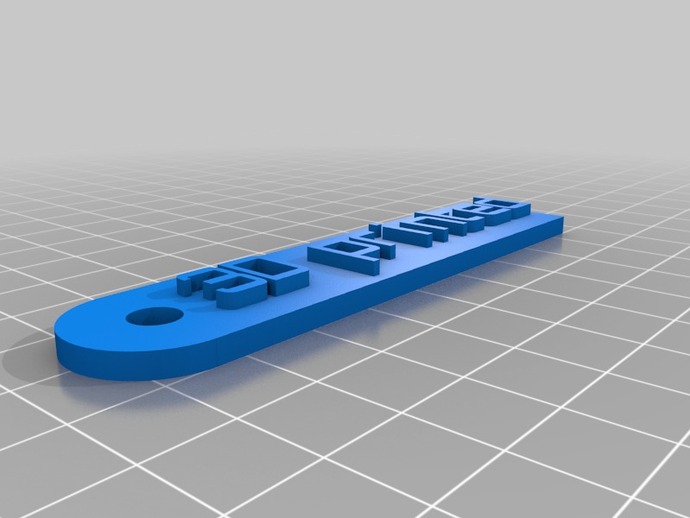 3D printed key fob