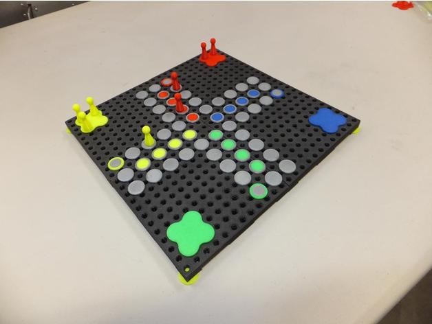 Game board for Ludo or similar games