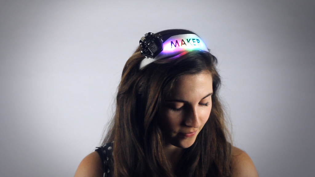 DIY BrightDot tiara for Makers