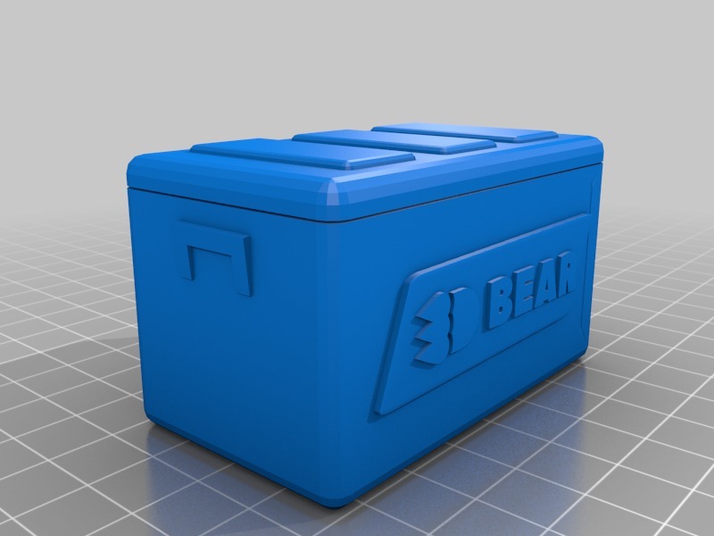 3DBear Picnic Ice Chest - Rubbermaid and Coleman 1/10 remix