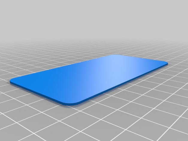 My Customized parametric rounded corner plate
