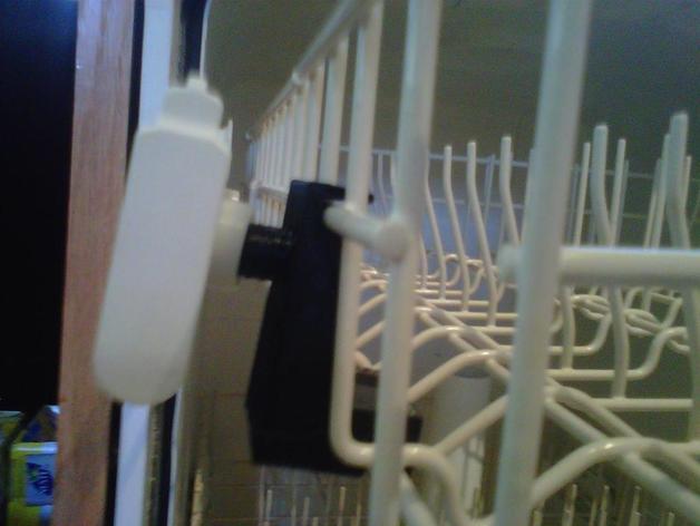Dishwasher top rack clip