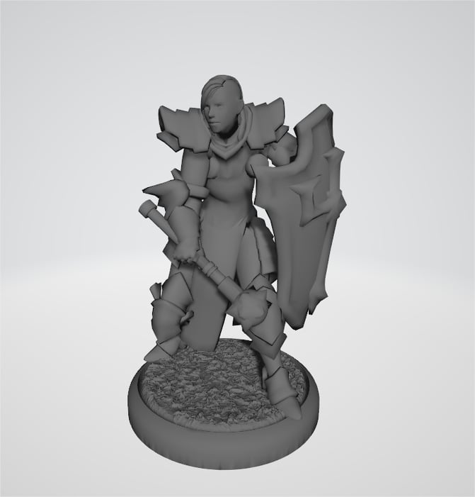 RPG Miniature - Paladin or Cleric