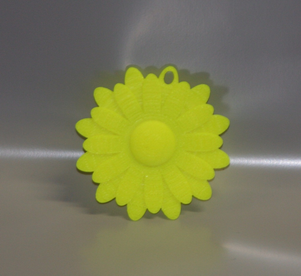 Daisy Flower Keychain