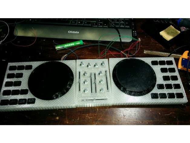 Dj console parts for assembly