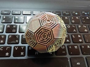 Maze soccer polyhedron