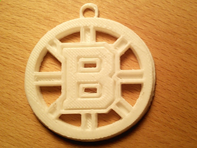 Boston Bruins Logo Keychain
