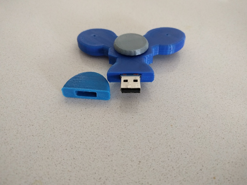 3 Sided USB drive spinner