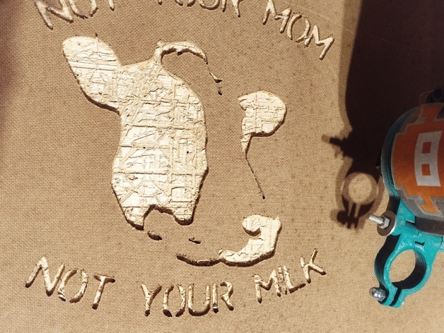 NOT YOUR MOM : NOT YOUR MILK - Graffiti stencil for CNC router