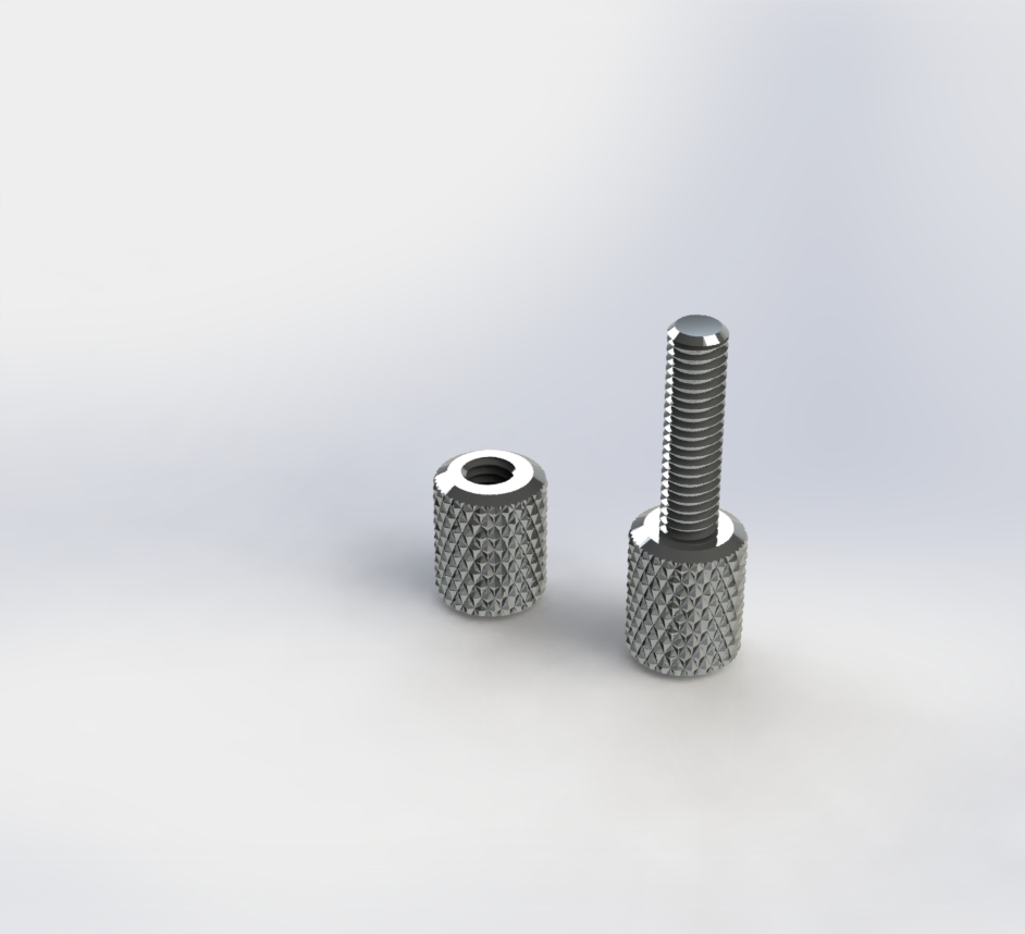Knurling bolts and nuts 4mm 6mm 8mm 10mm 12mm