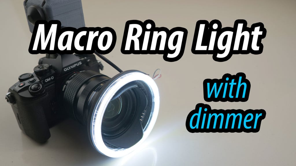 Macro Photography LED Ring Light with dimmer